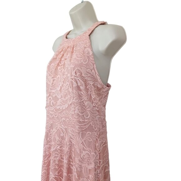 Bery Love Juniors Women's Lyrical Dance Dress Lace Size L Salmon Color Sleeveles - Picture 5 of 13